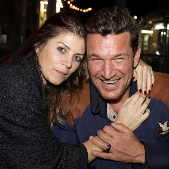 Exclusif - Benjamin Castaldi avec sa femme Aurore Aleman - Sortie livre de Valérie Bénaïm à la librairie Eyrolles à Paris le 13 octobre 2019. © Cédric Perrin /Bestimage