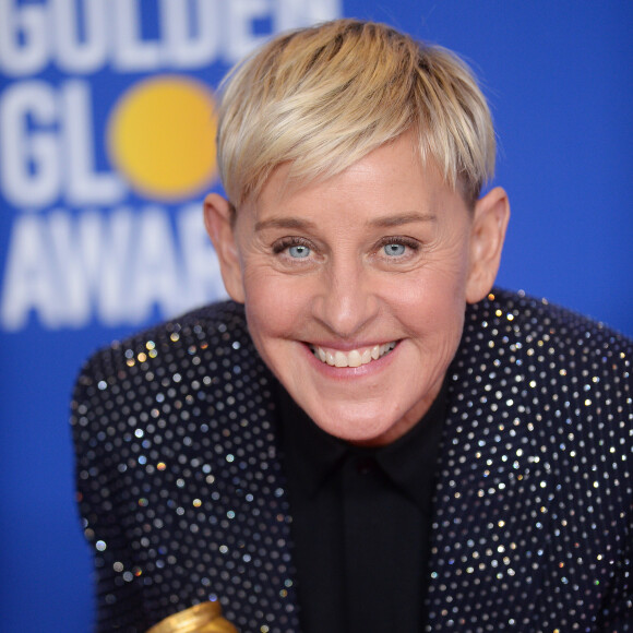 Ellen DeGeneres - Pressroom de la 77ème cérémonie annuelle des Golden Globe Awards au Beverly Hilton Hotel à Los Angeles, le 5 janvier 2020.