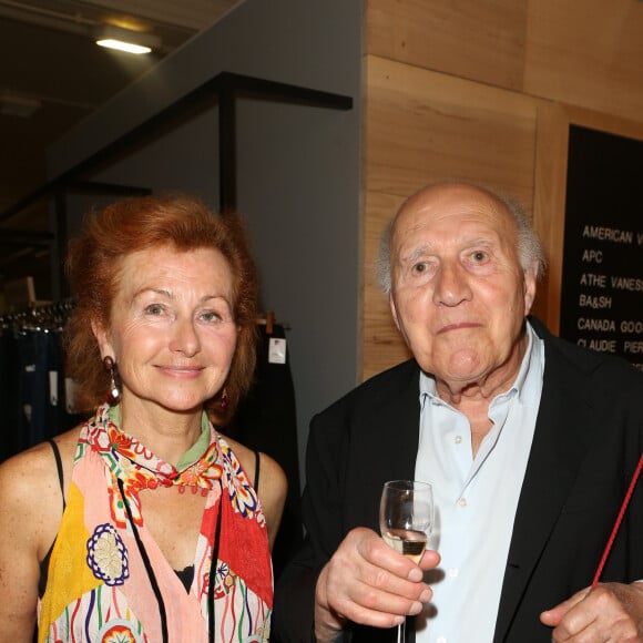 Michel Piccoli et sa femme Ludivine Clerc - Exposition "Japan Rive Gauche" au Bon Marché à Paris le 2 septembre 2014.