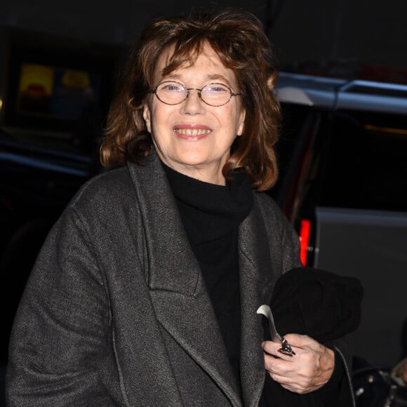 Jane Birkin arrive à l'enregistrement de l'émission "Tonight Show" dans les studios NBC à New York City, New York, Etats-Unis, le 4 mars 2020. © CPA/Bestimage