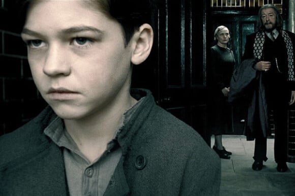 Hero Fiennes-Tiffin dans le film "Harry Potter et le Prince de sang mêlé". 2009.