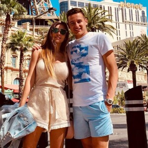 Charlotte Pirroni et Florian Thauvin à Las Vegas le 22 juin 2019.