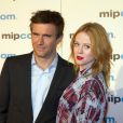 Jack Davenport, Zoe Boyle (Breathless) - Soirée du Mipcom à Cannes le 7 octobre 2013.