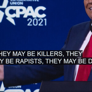 Premier discours officiel de Donald Trump depuis sa défaite aux élections présidentielles des Etats-Unis à la conférence CPAC devant les conservateurs à Orlando le 28 février 2021. © Cpac/ZUMA Wire / Bestimage  February 28, 2021, Orlando, Florida, USA - Former President DONALD TRUMP speaks at CPAC 2021. 