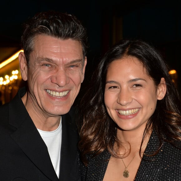 Marc Lavoine et sa compagne Line Papin à la générale de presse du spectacle musicale "Les Souliers Rouges" aux Folies Bergères à Paris, France, le 4 février 2020. © Veeren/Bestimage