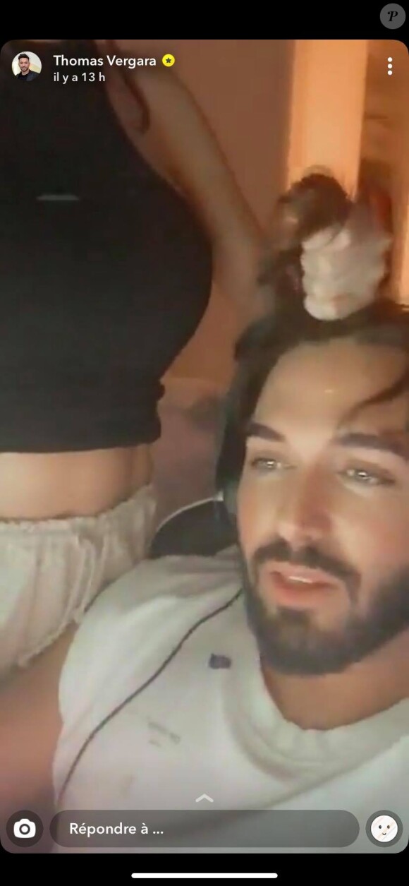 Nabilla s'embrouille avec Thomas, le 23 mai 2020 sur Snapchat.