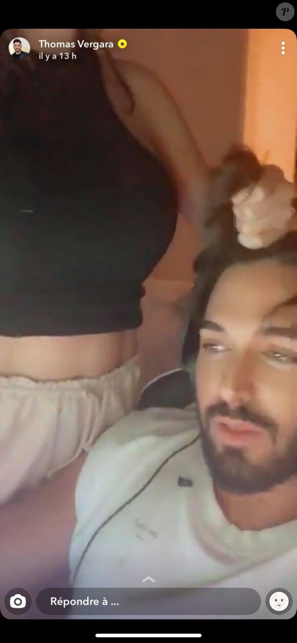 Nabilla s'embrouille avec Thomas, le 23 mai 2020 sur Snapchat.