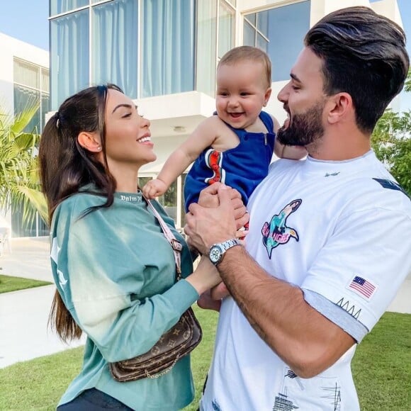 Nabilla, Thomas et Milann le 22 mai 2020 sur Instagram.