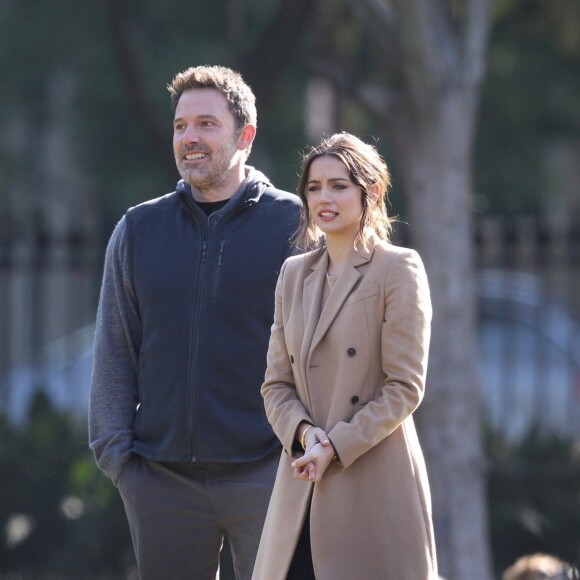 Exclusif - Ben Affleck et Ana de Armas sur le tournage du film 'Deep Water' à la Nouvelle Orléans, le 13 novembre 2019.