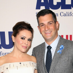 Alyssa Milano et son mari Dave Bugliari à la soirée ACLU Bill of Rights à l'hôtel The Beverly Wilshire à Beverly Hills, le 11 novembre 2018.