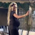 Ciara, enceinte et filmée par son mari Russell Wilson. Mai 2020.