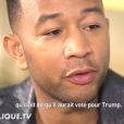 John Legend en interview avec Mouloud Achour dans l'émission "Clique" sur Canal+ le 14 décembre 2016