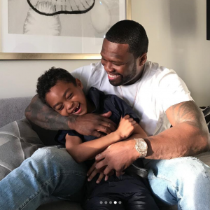 50 Cent et son fils Sire. Mars 2019.