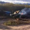 Image de l'accident survenu sur le tournage de Dropped en Argentine le 9 mars 2015, qui a coûté la vie à Camille Muffat, Alexis Vastine et Florence Arthaud.