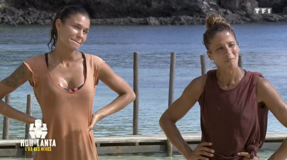 Inès et Naoil lors de la grande finale de "Koh-Lanta, l'île au trésor" sur TF1 vendredi 5 juin 2020.