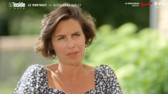 Alessandra Sublet dans l'émission 50' Inside le 6 juin 2020.