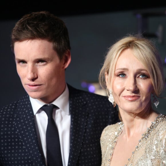 Eddie Redmayne, J.K Rowling à la première de "Fantastic Beasts And Where To Find Them" à Londres, le 15 novembre 2016.