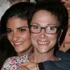 Ariane Carletti (ancienne animatrice du Club Dorothée) et sa fille Eléonore Sarrazin-Carletti - Première de la comédie "Scènes d'été pour jeunes gens en maillots de bain" au théatre du Vingtième à Paris le 18 juin 2014.