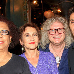 Exclusif - Ketty-Lydia Naval, Caroline Loeb, Pierre-Jean Chalençon et Jean-Luc Lahaye lors de la soirée de clôture de saison du grand show de l'humour "Absolutely Hilarious" au Palace à Paris, France, le 24 juin 2019. © Philippe Baldini/Bestimage