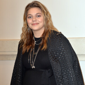 Louane Emera (enceinte) lors du photocall du dernier défilé de mode Haute-Couture printemps-été 2020 "Jean-Paul Gaultier" au théâtre du Châtelet à Paris, France, le 22 janvier 2020. © Veeren-Clovis/Bestimage