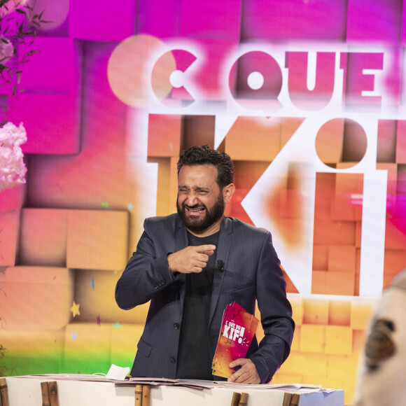 Exclusif - Cyril Hanouna - C. Hanouna et ses chroniqueurs de retour pour la première fois en studio depuis le déconfinement pour l'enregistrement de l'émission "C que du kif!" sur C8 pendant l'épidémie de Coronavirus Covid-19 à Paris le 12 mai 2020. © Jack Tribeca / Bestimage