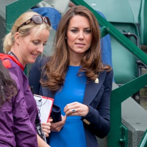 Kate Middleton à Wimbledon pendant les Jeux Olympiques de Londres en 2012.