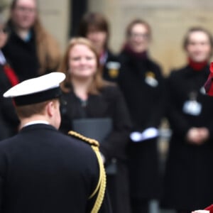 Le prince William, duc de Cambridge, et Kate Middleton, duchesse de Cambridge - La famille royale d'Angleterre lors de la cérémonie du Commonwealth en l'abbaye de Westminster à Londres, le 9 mars 2020.