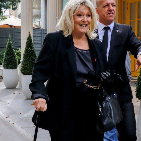 Mylène Demongeot arrive à l'enregistrement de l'émission "Vivement Dimanche Prochain" au studio Gabriel à Paris, France, le 11 septembre 2019.