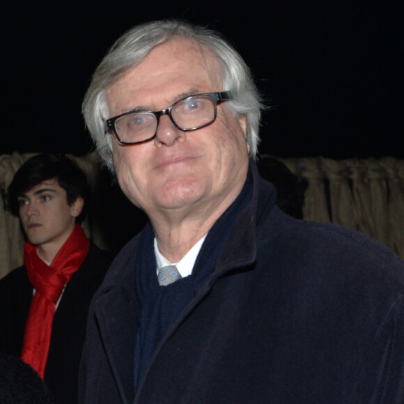 Martine Aubry et son mari Jean-Louis Brochen - Exclusif - Nuit de Chine au Grand Palais a Paris le 27 janvier 2014.