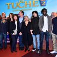 Olivier Baroux, Maurice Barthélémy, Sarah Stern, Claire Nadeau, Jean-Paul Rouve, Isabelle Nanty, Théo Fernandez, Ralph Amoussou et Pierre Lottin - Avant-première du film "Les Tuches 2" au cinéma Gaumont-Opéra à Paris le 25 janvier 2016. © Giancarlo Gorassini/Bestimage