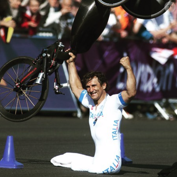 Alex Zinardi lors des Jeux Paralympiques de Londres en 2012. Photo publiée en avril 2018.