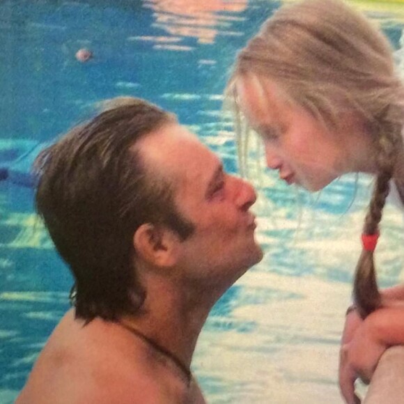 Emma Smet et son père David Hallyday sur Instagram, le 21 juin 2020.