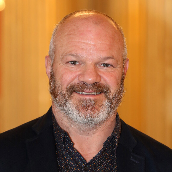 Exclusif - Le grand chef Bordelais et présentateur télé (Top Chef), Philippe Etchebest est le parrain de l'association de solidarité internationale "Pompiers Solidaires" à Bordeaux le 9 février 2016. © Patrick Bernard-Quentin Salinier/ Bestimage