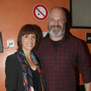 Philippe Etchebest et sa femme Dominique - People assistent au spectacle "Laurent Gerra Sans Modération" sur la scène de l'Olympia à Paris le 27 décembre 2017. © Alain Guizard/Bestimage