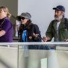 Exclusif - Winona Ryder et son compagnon Scott Mackinlay arrivent à l'aéroport de Los Angeles (LAX), le 21 septembre 2018.
