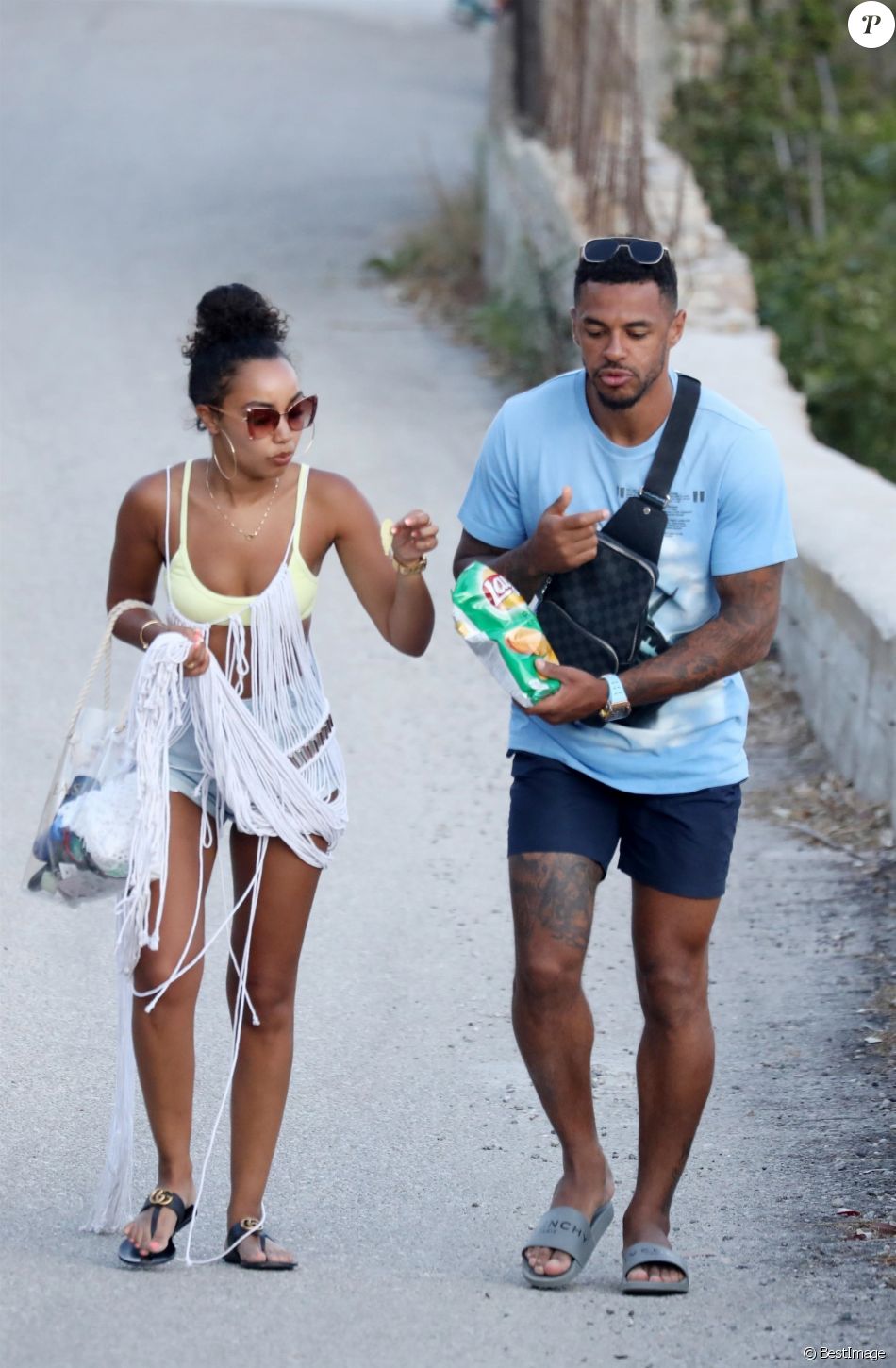 Leigh Anne Pinnock et son compagnon Andre Grey sont en ...