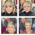 Laurence Boccolini coupe ses cheveux, le 21 mai 2020