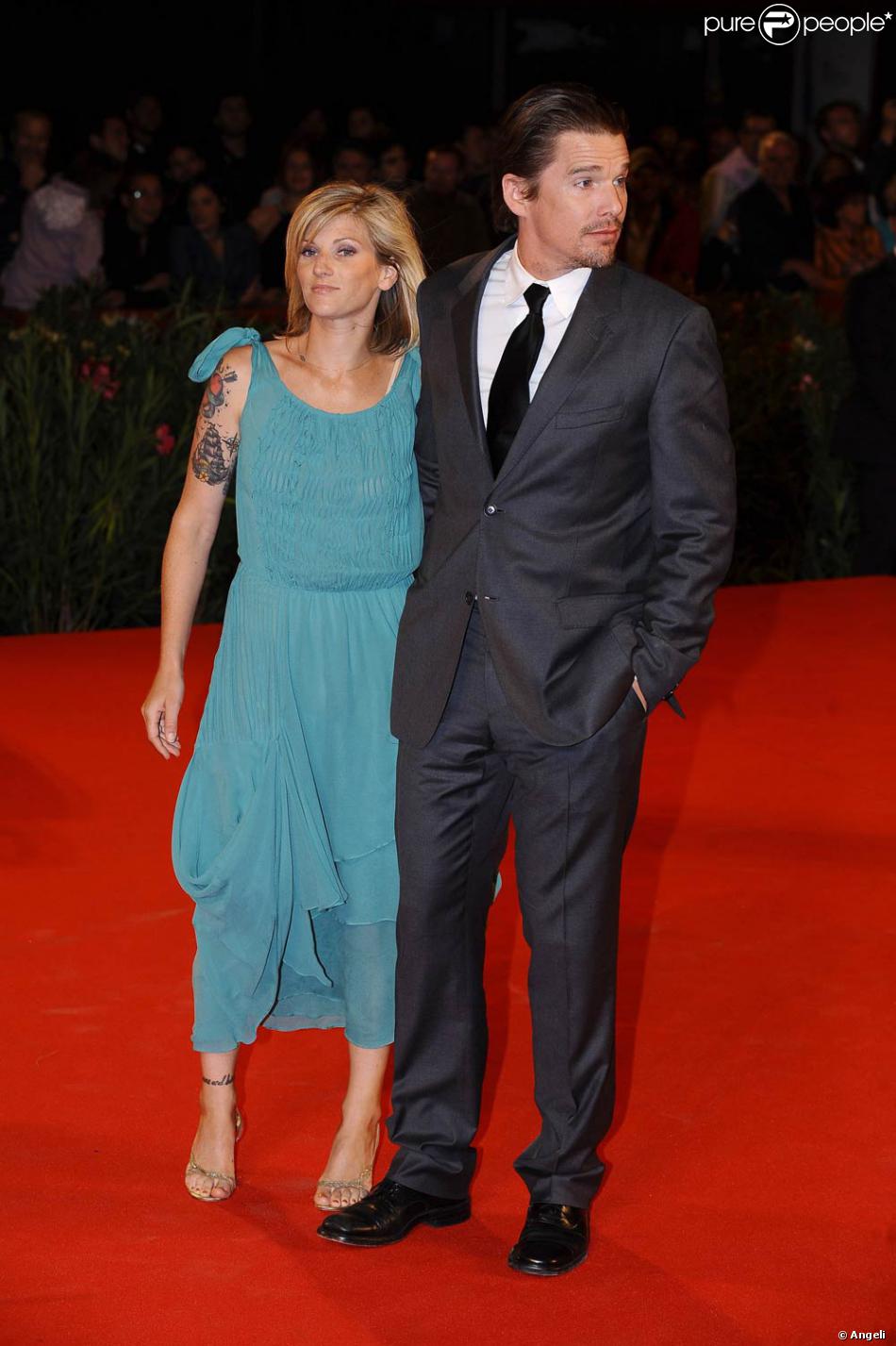 Ethan Hawke et sa femme Ryan Shawhughes, à l'occasion de l ...