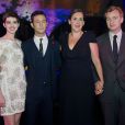  Anne Hathaway, Joseph Gordon-Levitt, Christopher Nolan et Emma Thomas - Soirée après la première du film "The Dark Knight Rises" au Freemasons Hall à Londres. Le 18 juillet 2012. 