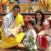 Le roi et la reine du Bhoutan, Jigme Khesar et son épouse Jetsun Pema, avec leurs deux garçons, sur Instagram, le 30 juin 2020.