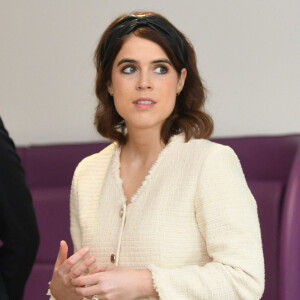 La princesse Eugenie, duchesse d'York, Jack Brooksbank lors d'une visite l'Hôpital national orthopédique royal de Londres pour l'ouverture du nouveau bâtiment Stanmore le 21 mars 2019.