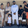 Le rappeur Alonzo, sa femme Samantha, et ses enfants Kenza, Kyllian, Milan, Mikaïl et Khalissi.