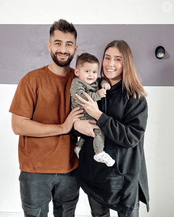 Benoît Assadi avec sa femme Jesta et son fils Juliann, le 12 mars 2020