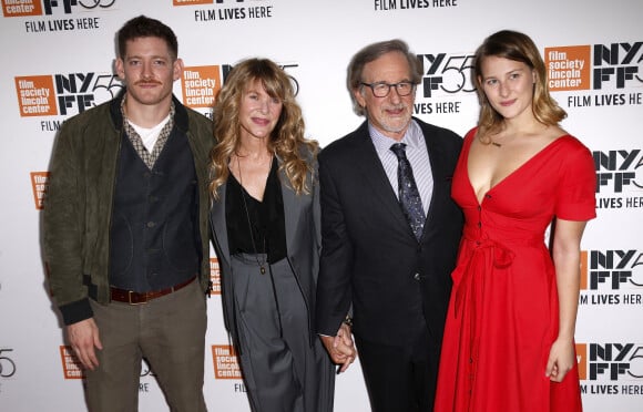 Steven Speilberg et sa femme Kate Capshaw et leurs enfants Sawyer Avery Spielberg, Destry Allyn Spielberg - Première du film "Speilberg" lors du festival du film de New York le 5 octobre 2017.