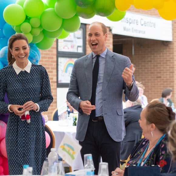 Catherine Kate Middleton, duchesse de Cambridge, le prince William, duc de Cambridge lors d'une visite à l'hôpital Queen Elizabeth Hospital à King's Lynn le 5 juillet 2020.