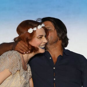 Exclusif - Elodie Frégé et Vincent Doerr à la soirée d'ouverture du Porquerolles Film Festival sur l'île de Porquerolles. Le 8 juillet 2020. Pour l'ouverture de cette première édition, un CinéLive performance autour du film " L'enfer " de Clouzot, où Elodie Frégé a prêté sa voix au personnage de Odette, sur une bande son mixée en direct par Prieur de la Marne.