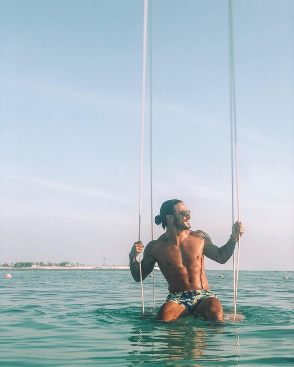 Benjamin Samat à la plage, le 8 juillet 2020, photo Instagram