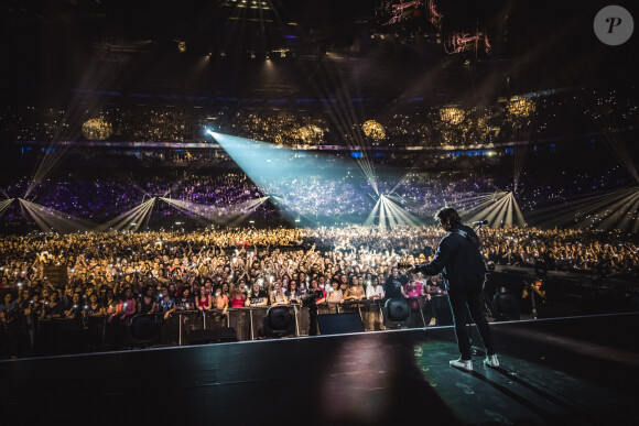 Exclusif - Plans large du deuxième jour du concert de Patrick Bruel lors de sa tournée "Ce soir on sort..." à Paris La Défense Arena le 7 décembre 2019. © Cyril Moreau/Bestimage