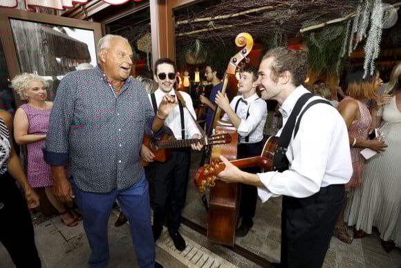 Exclusif - Gérard Louvin (producteur, associé à Laura.Merlo dans le restaurant Da Laura) lors de l'inauguration du restaurant Da Laura à Mougins le 14 juillet 2020. © Dylan Meifret / Nice Matin / Bestimage