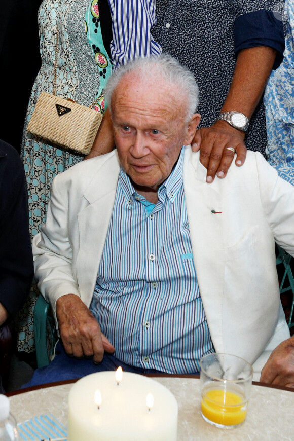 Exclusif - Philippe Bouvard lors de l'inauguration du restaurant Da Laura à Mougins le 14 juillet 2020. © Dylan Meifret / Nice Matin / Bestimage